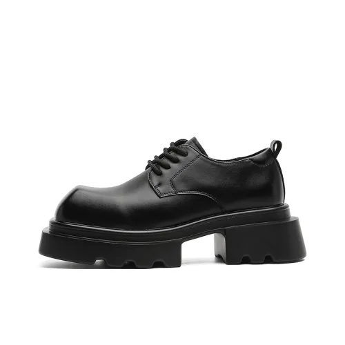 ZHENRAN Квадратный носок Derby Обувь Повседневные кожаные туфли Мужские