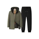 Верблюжий цвет, зеленый [обхват низа штанины, лифтинг], комплект из двух частей