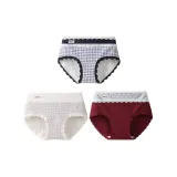 [Тип A Heather Cotton 3 Pack] Сердце Синий Клетка + Светло-Синий Клетка + Анкора Красный