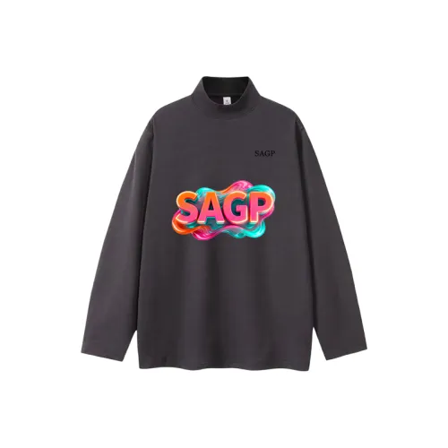 SAGP Unisex T-рубашки серого цвета