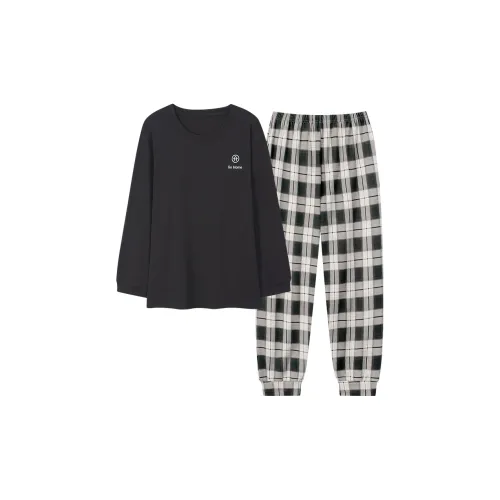 MADALLO Черный мужской комплект пижам