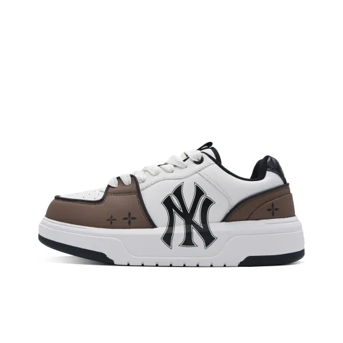 Mlb Base Logo Chunky Liner Low Топ Скейтборд Кроссовки Унисекс Белый Коричневый