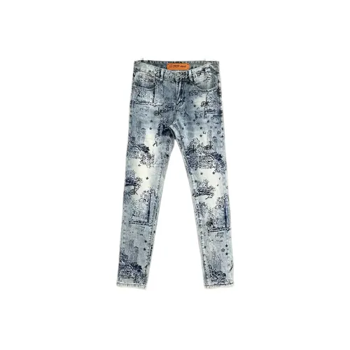 OKPI Blue Unisex Jeans OKPI Синий Унисекс Джинсы