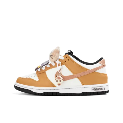 Nike Dunk Mountain Cherry Blossom Dance Противоскользящий Легкий Амортизация Низкий Топ Детские Скейтбординги Оранжевый