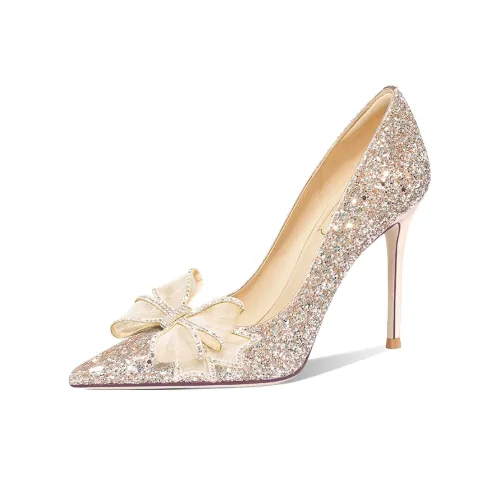 Holy Rose Высокие каблуки Женские Золото