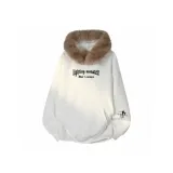 Белый (Коричневый флис, ожерелье-чокер)