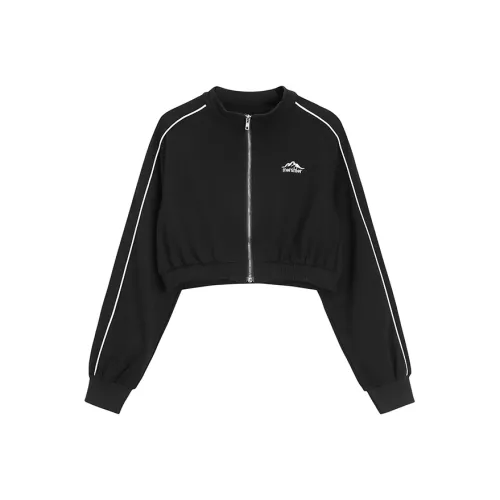 XINTATA Черное пальто женские свитшоты