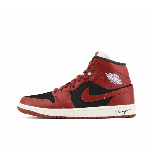 Jordan Air Jordan 1 Классический Дизайн Устойчивый к истиранию MID Топ Винтажные баскетбольные кроссовки Унисекс