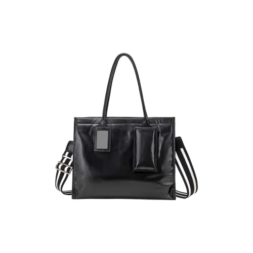 SHIZIYOUA Сумка из коровьей кожи стандартная унисекс черная