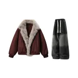 Красный + Черный Джинсы с флисовой подкладкой