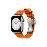 Оранжевый с застежкой-бабочкой