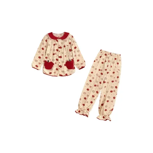JUNEI Рождество Little Apple Женские Пижамные комплекты