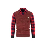 Флисовая подкладка, бордовый цвет