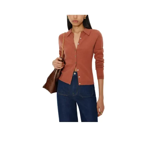 REFORMATION Florentina Кашемир Коллар Кардиган Трикотаж Женский