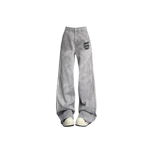 ORMY Серый Унисекс Джинсы