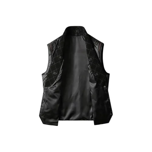 SENJIALUO Черный Мужской Пуховый жилет