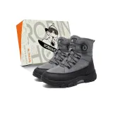 Серый с флисовой подкладкой