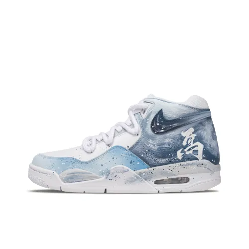 Nike Flight Legacy Винтажные баскетбольные кроссовки MID Топ Светло-синий Мужской