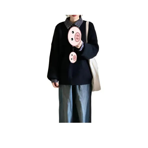 MORTEN SOLUM Черный Трикотаж + Полосатый Топ Женские Трикотаж