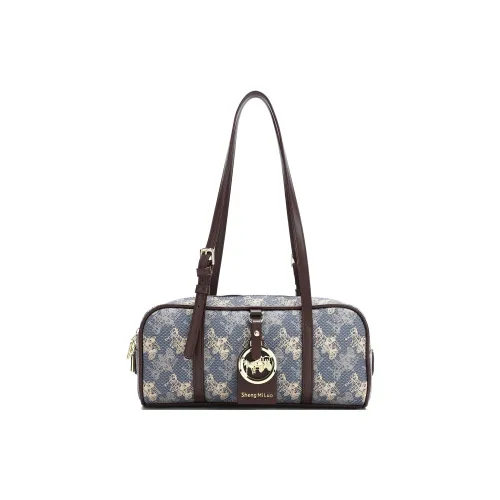 JANITINO Полиуретан ПУ (полиуретан) Сумка через плечо Женская Синяя