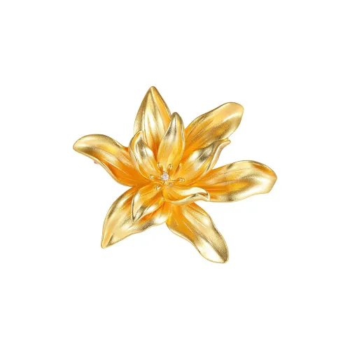 Фиолетовый медный сплав броши женские