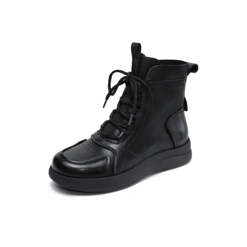 H2 Лицевая коровья кожа Elegant Elegance Удобный Женская обувь Мартин Boot Женские