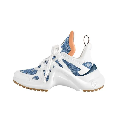 LOUIS VUITTON Archlight Low Топ Повседневная обувь Женская Белый Синий