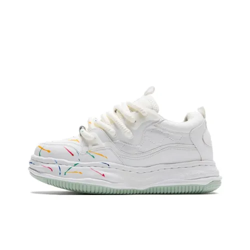 RELAXURSELF Устойчивые к истиранию противоскользящие низкие скейтбордические кроссовки унисекс