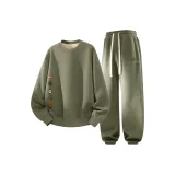 [2 упаковки] Серо-зеленый горошек + Серо-зеленый (наклейка Ma Camping)