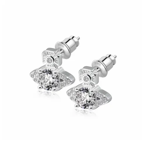 GUDUD Серьги-гвоздики из серебра 925 пробы унисекс