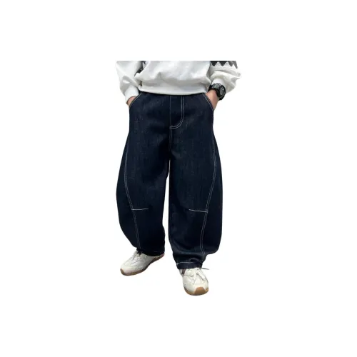 MUMUWU HOUSE Черный Золотой Синий Школьный возраст Джинсы