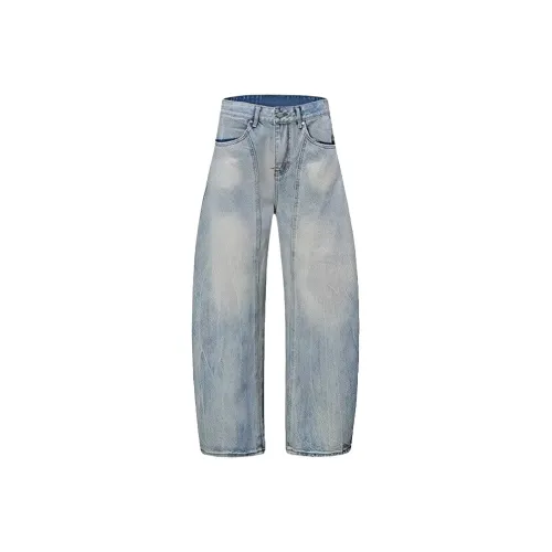 QEWBG Светло-синие унисекс джинсы