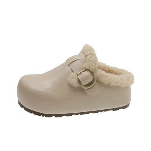 OPOA Резиновая подошва мюли с флоком противоскользящие стиль Birkenstock обувь для женщин