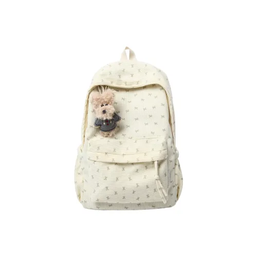 JIELANGSHI Вельвет Рюкзак Стандартный Женский Экрю Черный Кофейный