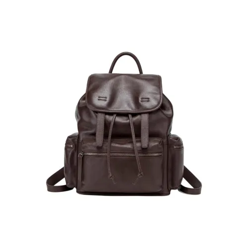 SHIZIYOUA Рюкзак из лососевой кожи унисекс