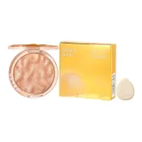 Радуга Рябь Хайлайтер Кисть Пудра-02 Золото 6,5г (Коробка) *1+Thumb Розовый