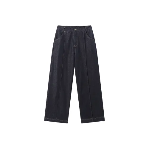 NewJnxs Темно-синий Унисекс Джинсы