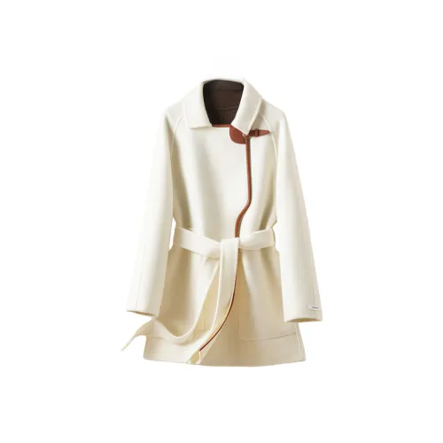 VKXOW Milkshake Белый Женский Пальто