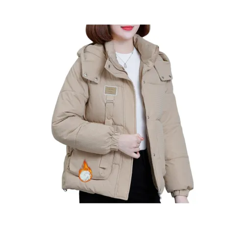 MOUSIDEYOUHUO Стеганый хлопковый пуховик женский