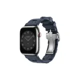 Морской синий - Застежка-бабочка