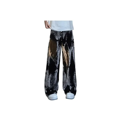 ZWWWZ Черные Унисекс Джинсы