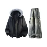 Темно-серый + Грязно-желтый