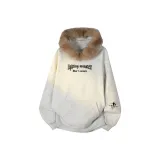 Фотиния Серый (Коричневый меховой воротник)