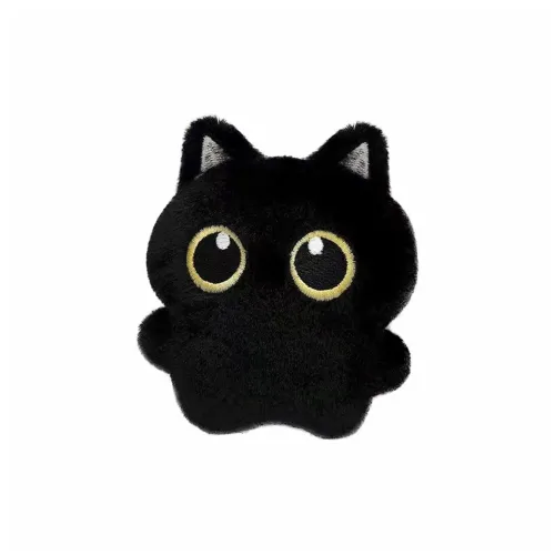 AIXIAOBEI Cute Little Черный Кот Плюшевый Брелок 10 см Длина Тела