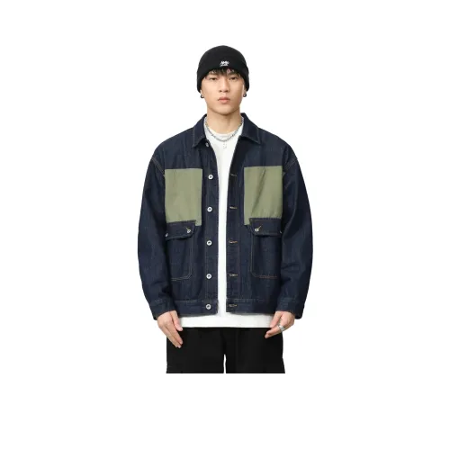 HIPANDA Синий Флисовая подкладка Мужская куртка