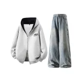 Топ Фотиния Серый + Синие Штаны