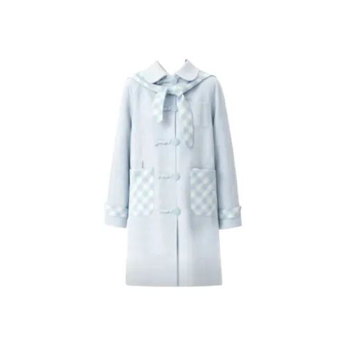 GRAYISMOON Синий Женское Пальто