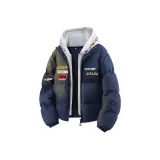 Темно-синяя вышитая шляпа