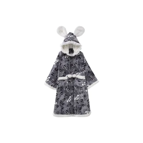 XIPOPIN Осенне-зимняя ночная сорочка и домашняя одежда женская серый