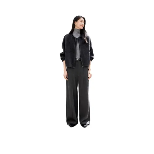 LUYOUYE Женское пальто угольно-серого цвета